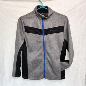 Black & Grey Zipped Jacket for Youth